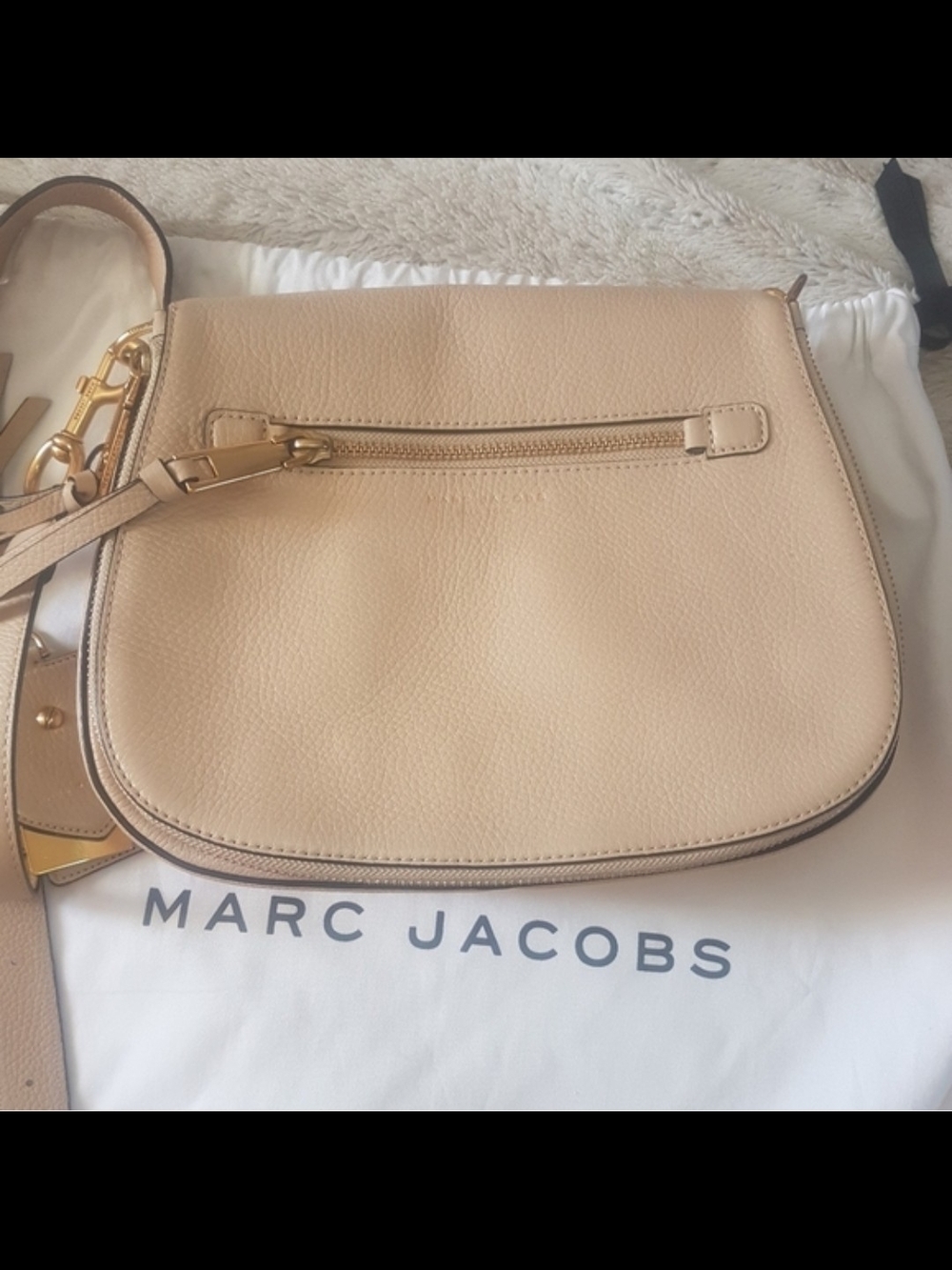 Marc Jacobs Recruit Crossbody Nomad Leather Saddle Bag